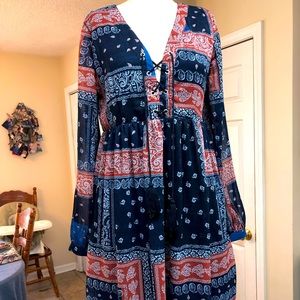 Fab Rik brand lined tunic dress